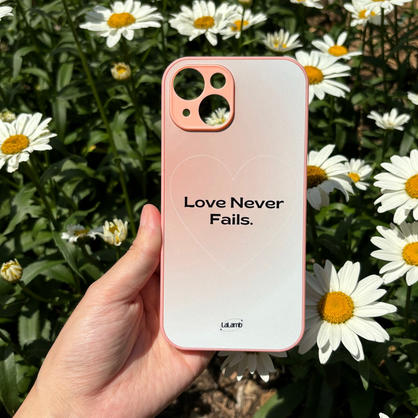 Love Never Fails iPhone 15 Phone Case