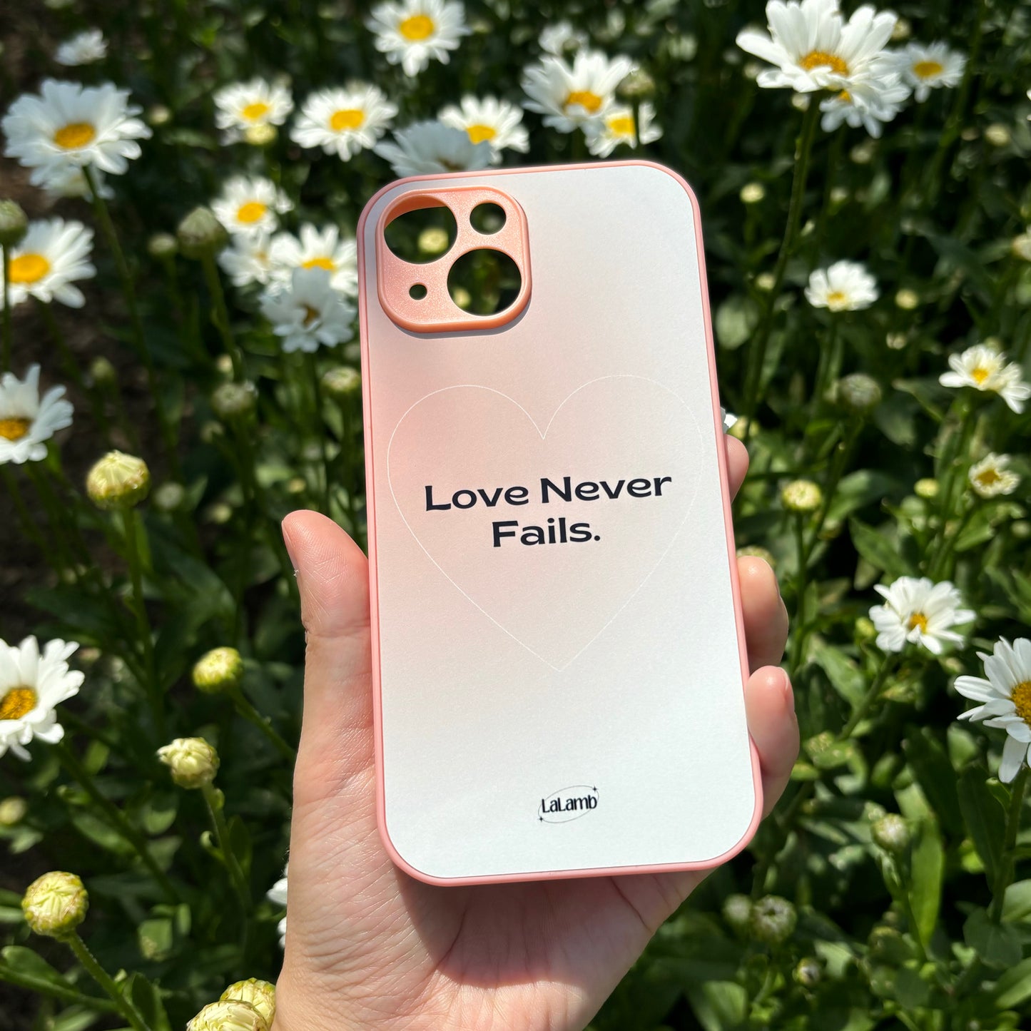 Love Never Fails iPhone 15 Phone Case