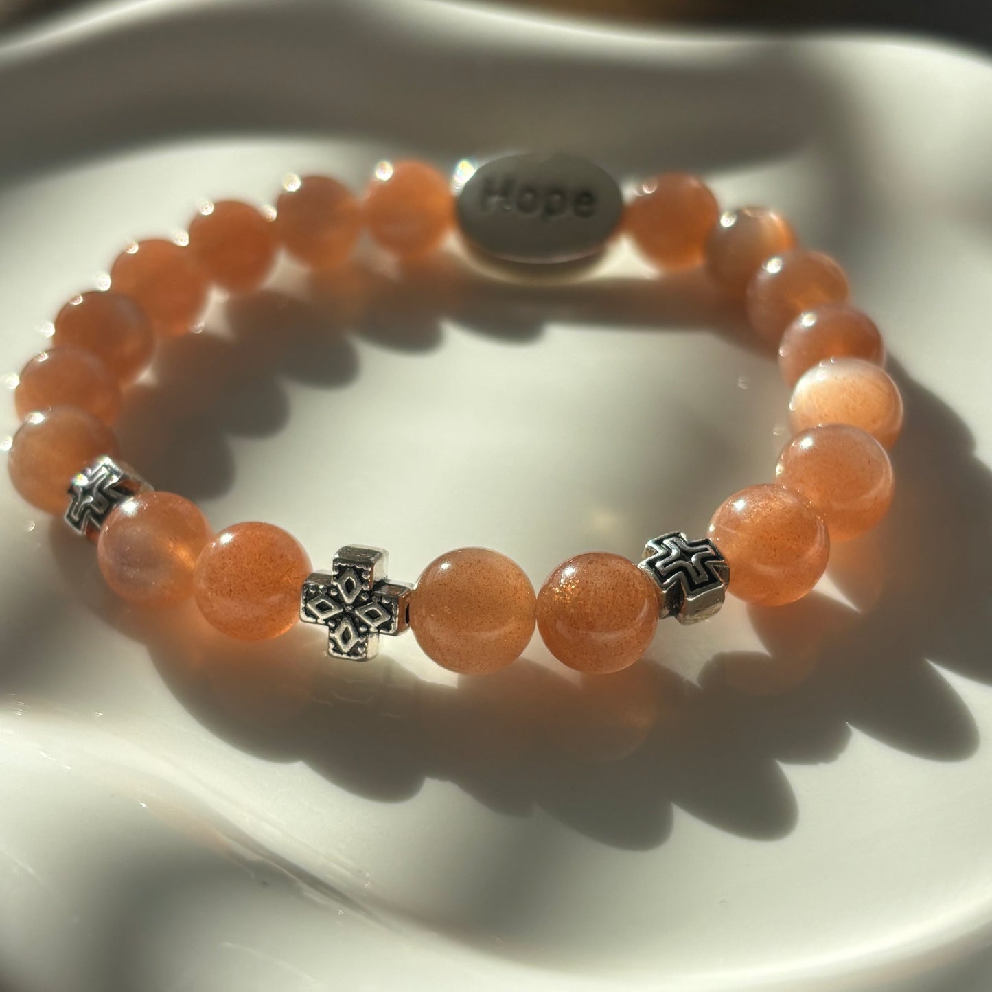 Handmade Sunstone Bracelet- Hope