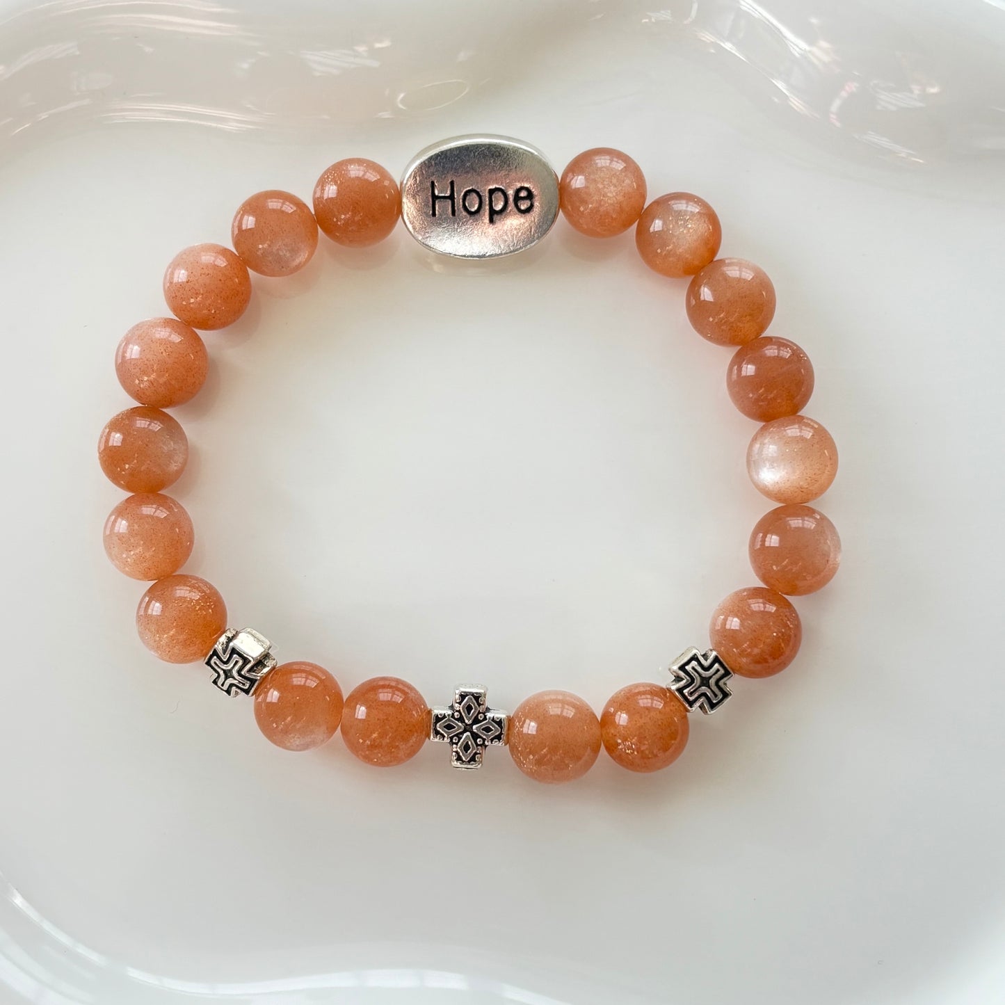 Handmade Sunstone Bracelet- Hope